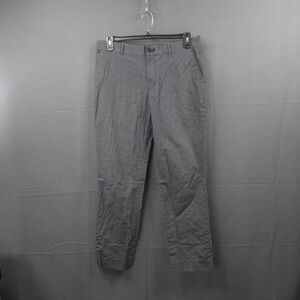 American Rag Men Dress Pants 34x32 Black Pinstrip Modern Lightweight Slim Cotton